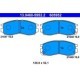 Set placute frana fata ATE pentru DODGE AVENGER, MITSUBISHI COLT III-IV, ECLIPSE I-III, GALANT VI-VIII, L200 1.6-2.5D 11.87-12.07