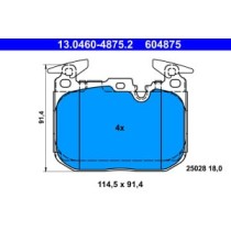 Set placute frana,frana disc ATE