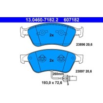 Set placute frana,frana disc ATE