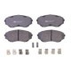 Set placute frana fata ATE cu tampon de amortizare pentru MAZDA MPV II, MITSUBISHI GRANDIS, PAJERO PININ I 1.8-3.0 09.99-03.10