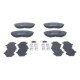 Set placute frana fata ATE cu tampon de amortizare pentru MAZDA MPV II, MITSUBISHI GRANDIS, PAJERO PININ I 1.8-3.0 09.99-03.10