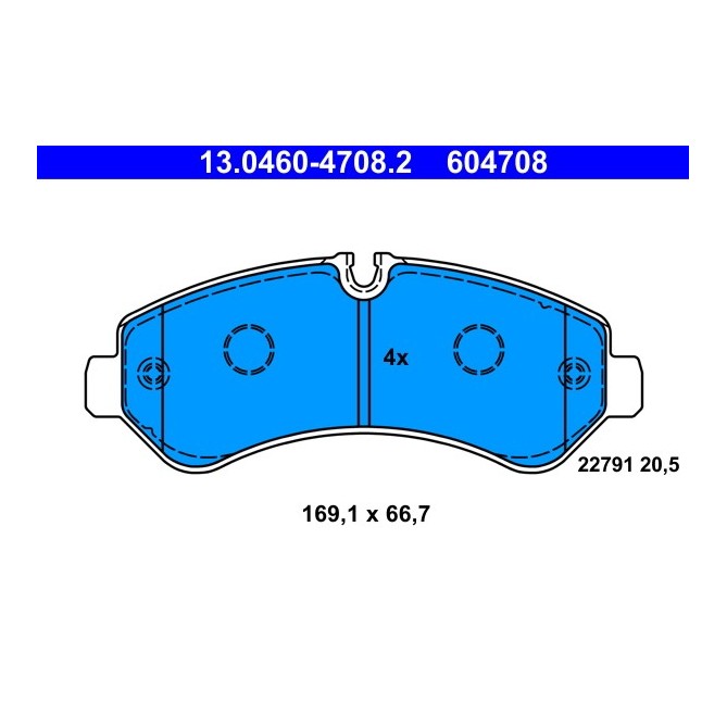 Set placute frana,frana disc ATE