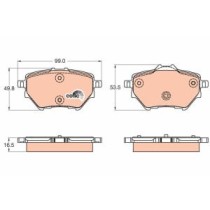 Set placute frana,frana disc TRW MOTO