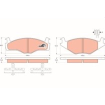 Set placute frana,frana disc TRW MOTO