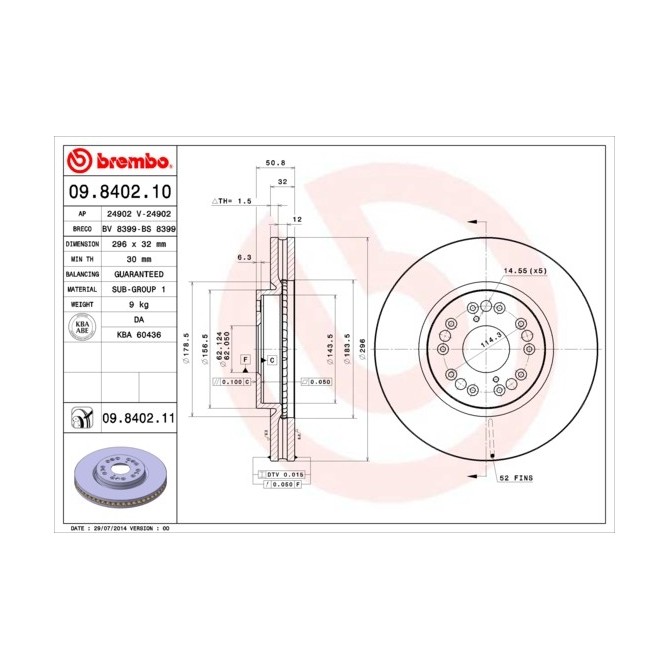 Disc frana BREMBO