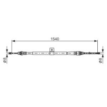Cablu, frana de parcare BOSCH