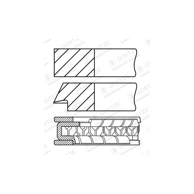 Set segmenti piston GOETZE