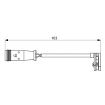 Senzor de avertizare,uzura placute de frana BOSCH