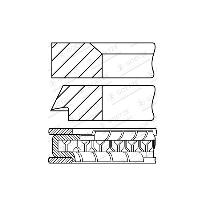 Set segmenti piston GOETZE