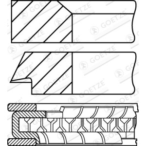 Set segmenti piston GOETZE