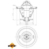 Termostat,lichid racire NRF