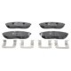 Set placute frana fata ATE frana disc pentru KIA SORENTO I 2.4-3.5 08.02-12.11, inaltime 60 mm, latime 154.8 mm, grosime 17.1 mm