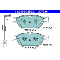 Set placute frana,frana disc ATE