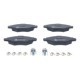 Set placute frana fata ATE cu suruburi de ghidare etrier, NISSAN KUBISTAR, PEUGEOT 206, 206+, 306, 306/HATCHBACK 1.1-1.9D 04.93-