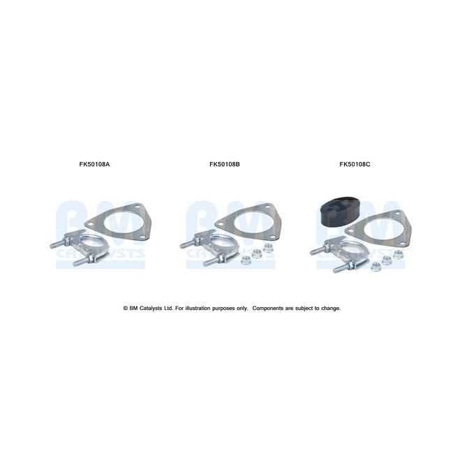 Set montare, sistem de esapament BM CATALYSTS