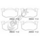 Set plăcuțe frână față, disc frână, compatibil RENAULT CLIO I, RAPID/MINIVAN, SUPER 5, TWINGO I 1.0/1.1/1.2 10.84-06.07, 105.0 mm x 54.8 mm x 15.0 mm