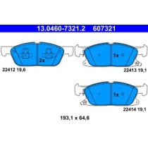 Set placute frana,frana disc ATE