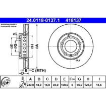 Disc frana ATE