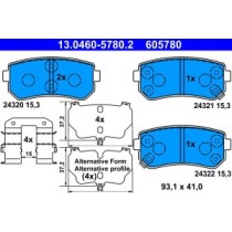 Set placute frana,frana disc ATE