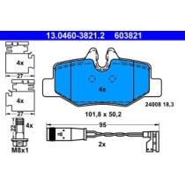 Set placute frana,frana disc ATE