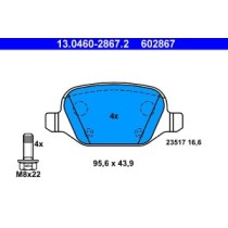 Set placute frana,frana disc ATE