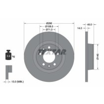 Disc frana TEXTAR