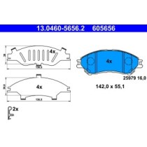 Set placute frana,frana disc ATE