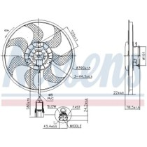 Ventilator, radiator NISSENS