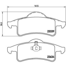 Set placute frana,frana disc BREMBO