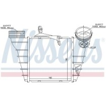 Intercooler, compresor NISSENS