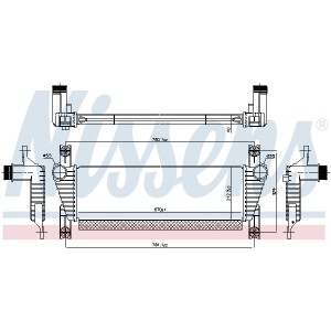 Intercooler, compresor NISSENS