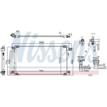 Condensator, climatizare NISSENS
