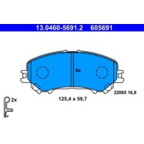 Set placute frana,frana disc ATE