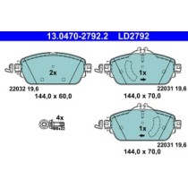 Set placute frana,frana disc ATE