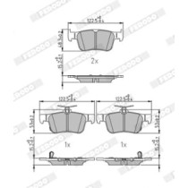 Set placute frana,frana disc FERODO