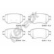 Set de plăcuțe de frână spate, disc frână, compatibile cu MAZDA 6, 6/KOMBI 2.0/2.2D/2.5 08.12, dimensiuni: 104.4 mm x 47.9 mm x 15.4 mm