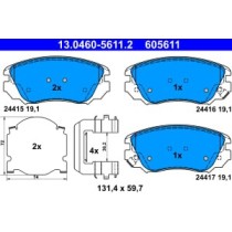 Set placute frana,frana disc ATE