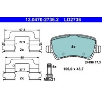 Set placute frana,frana disc ATE