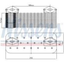 Radiator ulei, ulei motor NISSENS