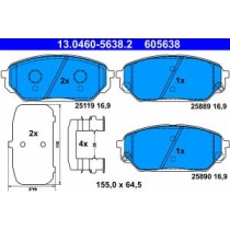 Set placute frana,frana disc ATE