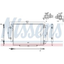 Condensator, climatizare NISSENS