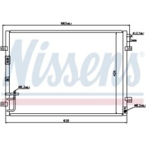 Condensator, climatizare NISSENS