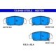 Set placute frana fata ATE pentru ACURA RSX, HONDA CIVIC VII, CIVIC VIII, S2000 1.4-2.2 06.99, dimensiuni 52.4mm x 135.3mm x 16.6mm