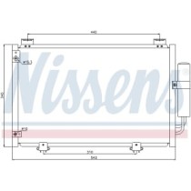 Condensator, climatizare NISSENS