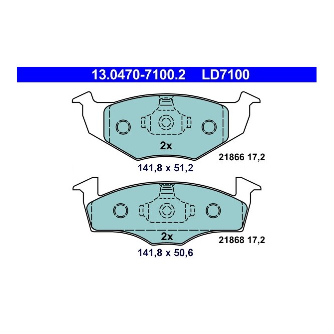 Set placute frana,frana disc ATE