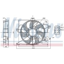 Ventilator, radiator NISSENS