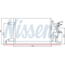 Condensator, climatizare NISSENS