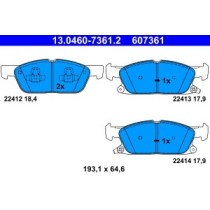 Set placute frana,frana disc ATE