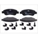 Set placute frana fata ATE cu suplimente suruburi de ghidare etrier CITROEN C1 PEUGEOT 107 TOYOTA AYGO 46.9mm 122.6mm 17.0mm