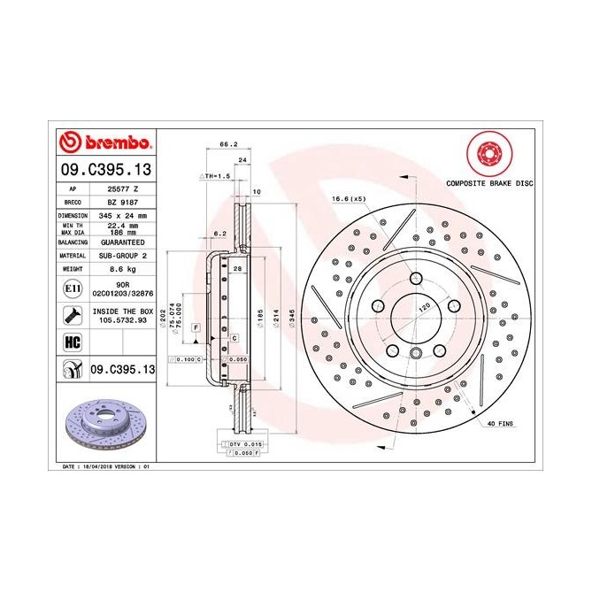 Disc frana BREMBO